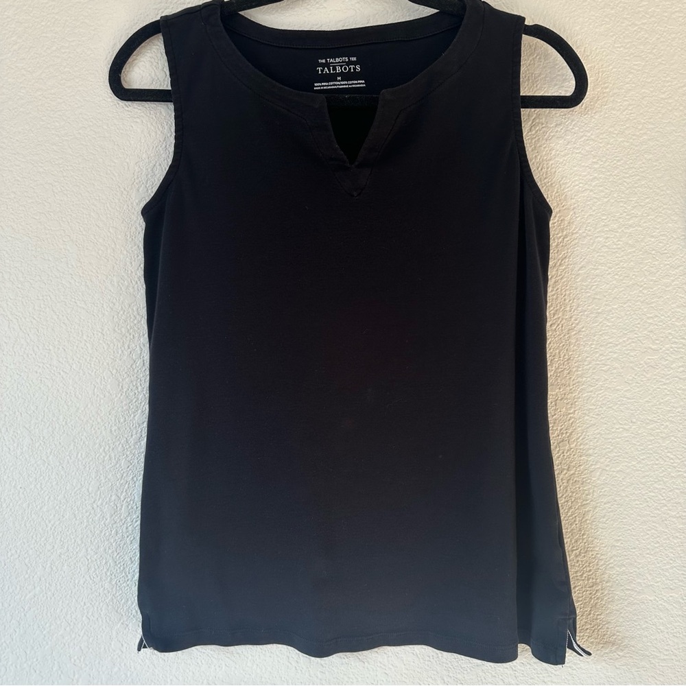 Talbots Classic Black Tank Top Medium
